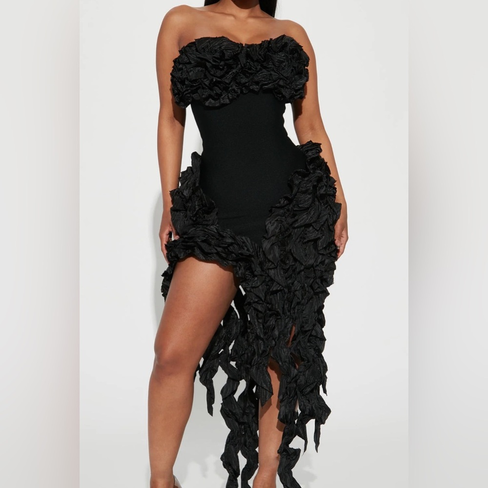 Bandage Ruffle Dress - Plus Size (New)